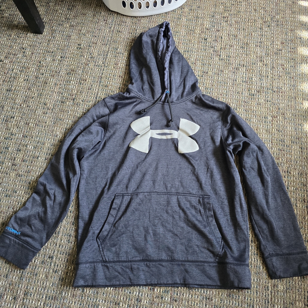 Under Armour Black Hoodie with Grey Logo